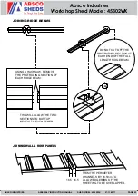 Предварительный просмотр 23 страницы ABSCO SHEDS 45302WK Assembly & Instruction Manual