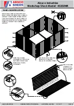 Предварительный просмотр 26 страницы ABSCO SHEDS 45302WK Assembly & Instruction Manual