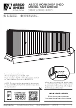 Preview for 1 page of ABSCO SHEDS 52233WECOK Manual