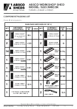 Preview for 3 page of ABSCO SHEDS 52233WECOK Manual