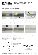 Preview for 12 page of ABSCO SHEDS 52233WECOK Manual