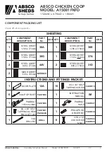 Предварительный просмотр 3 страницы ABSCO SHEDS A15081FKFD Manual