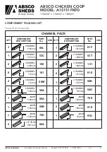 Preview for 4 page of ABSCO SHEDS A15151FKFD Manual