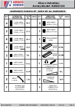 Preview for 3 page of ABSCO SHEDS A30231GK Assembly & Instruction Manual