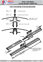 Preview for 9 page of ABSCO SHEDS A30231GK Assembly & Instruction Manual