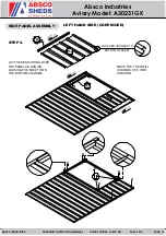 Preview for 16 page of ABSCO SHEDS A30231GK Assembly & Instruction Manual