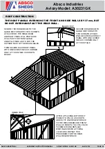 Preview for 24 page of ABSCO SHEDS A30231GK Assembly & Instruction Manual