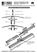 Preview for 8 page of ABSCO SHEDS ABSCO PREMIER SHED Manual