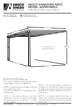 ABSCO SHEDS ADPATIO6030 Manual preview