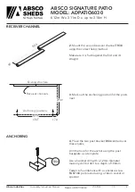 Preview for 5 page of ABSCO SHEDS ADPATIO6030 Manual