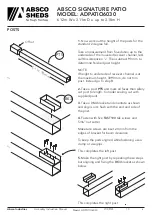 Preview for 6 page of ABSCO SHEDS ADPATIO6030 Manual