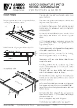 Preview for 9 page of ABSCO SHEDS ADPATIO6030 Manual