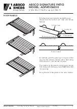 Preview for 10 page of ABSCO SHEDS ADPATIO6030 Manual