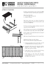 Preview for 11 page of ABSCO SHEDS ADPATIO6030 Manual