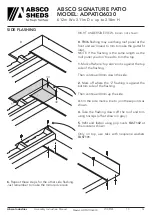 Preview for 12 page of ABSCO SHEDS ADPATIO6030 Manual