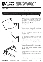 Preview for 14 page of ABSCO SHEDS ADPATIO6030 Manual