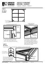 Preview for 12 page of ABSCO SHEDS AWN33 Manual