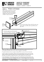 Preview for 13 page of ABSCO SHEDS AWN33 Manual