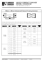 Preview for 5 page of ABSCO SHEDS CG34552N2 Manual