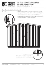 Preview for 30 page of ABSCO SHEDS CG34552N2 Manual