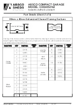 Preview for 5 page of ABSCO SHEDS CG56552N2 Assembly & Instruction Manual