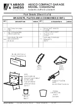 Preview for 8 page of ABSCO SHEDS CG56552N2 Assembly & Instruction Manual