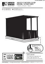 ABSCO SHEDS CHICKEN COOP Manual preview