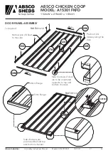 Preview for 14 page of ABSCO SHEDS CHICKEN COOP Manual