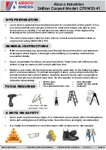 Preview for 2 page of ABSCO SHEDS CPDW33-41 Assembly & Instruction Manual