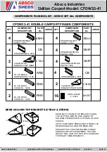 Preview for 3 page of ABSCO SHEDS CPDW33-41 Assembly & Instruction Manual