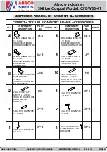 Preview for 4 page of ABSCO SHEDS CPDW33-41 Assembly & Instruction Manual