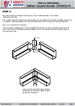 Preview for 8 page of ABSCO SHEDS CPDW33-41 Assembly & Instruction Manual