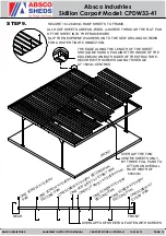 Preview for 14 page of ABSCO SHEDS CPDW33-41 Assembly & Instruction Manual