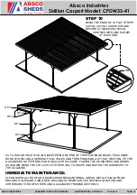 Preview for 15 page of ABSCO SHEDS CPDW33-41 Assembly & Instruction Manual