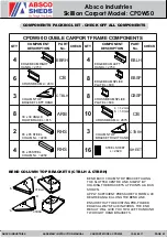 Preview for 3 page of ABSCO SHEDS CPDW50 Assembly & Instruction Manual