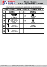 Preview for 5 page of ABSCO SHEDS CPDW50 Assembly & Instruction Manual