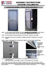 Preview for 14 page of ABSCO SHEDS CYC4560 Assembly Instructions Manual