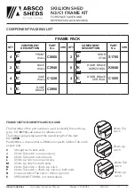 Предварительный просмотр 3 страницы ABSCO SHEDS CYCSKRSK Manual