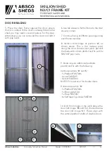 Preview for 16 page of ABSCO SHEDS CYCSKRSK Manual