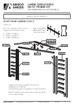 Preview for 9 page of ABSCO SHEDS CYCWKUTK Assembly & Instruction Manual