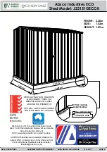 Preview for 1 page of ABSCO SHEDS ECO J23151GECOK Assembly & Instruction Manual