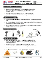 Preview for 2 page of ABSCO SHEDS ECO J23151GECOK Assembly Instructions Manual