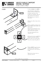 Preview for 10 page of ABSCO SHEDS GCPDN2 Manual