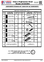 Preview for 3 page of ABSCO SHEDS Highlander Shed 60303HK Assembly Instructions Manual