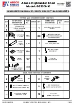 Preview for 6 page of ABSCO SHEDS Highlander Shed 60303HK Assembly Instructions Manual