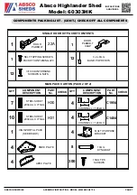 Preview for 7 page of ABSCO SHEDS Highlander Shed 60303HK Assembly Instructions Manual