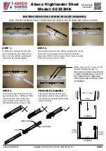 Preview for 8 page of ABSCO SHEDS Highlander Shed 60303HK Assembly Instructions Manual