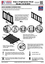 Preview for 14 page of ABSCO SHEDS Highlander Shed 60303HK Assembly Instructions Manual