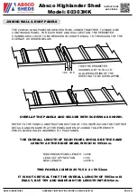 Preview for 16 page of ABSCO SHEDS Highlander Shed 60303HK Assembly Instructions Manual