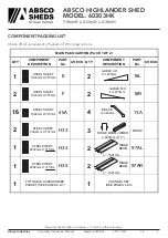 Preview for 3 page of ABSCO SHEDS Highlander Shed 60303HK Manual